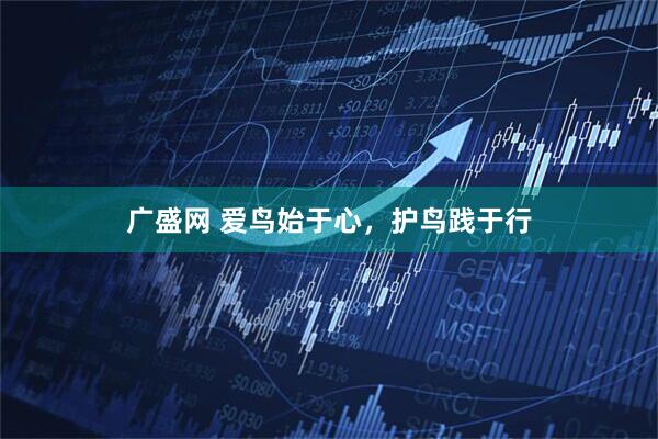 广盛网 爱鸟始于心，护鸟践于行